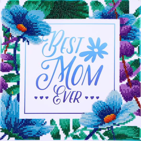 Diamond Dotz® at Home Intermediate Best Mom Ever Diamond Painting Kit